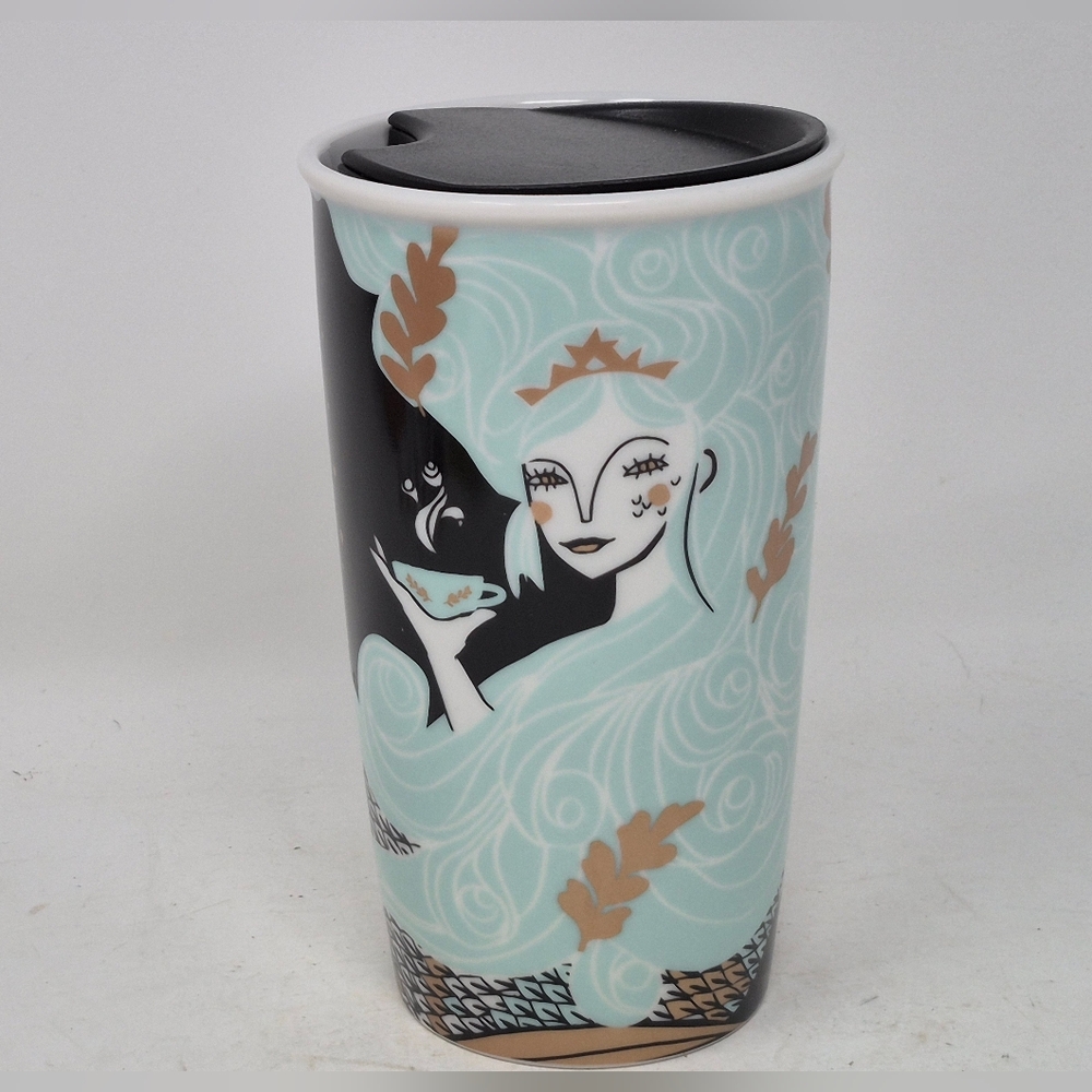 Starbucks 2018 Mermaid Siren Limited Edition Ceramic Travel Mug - Picture 1 of 5